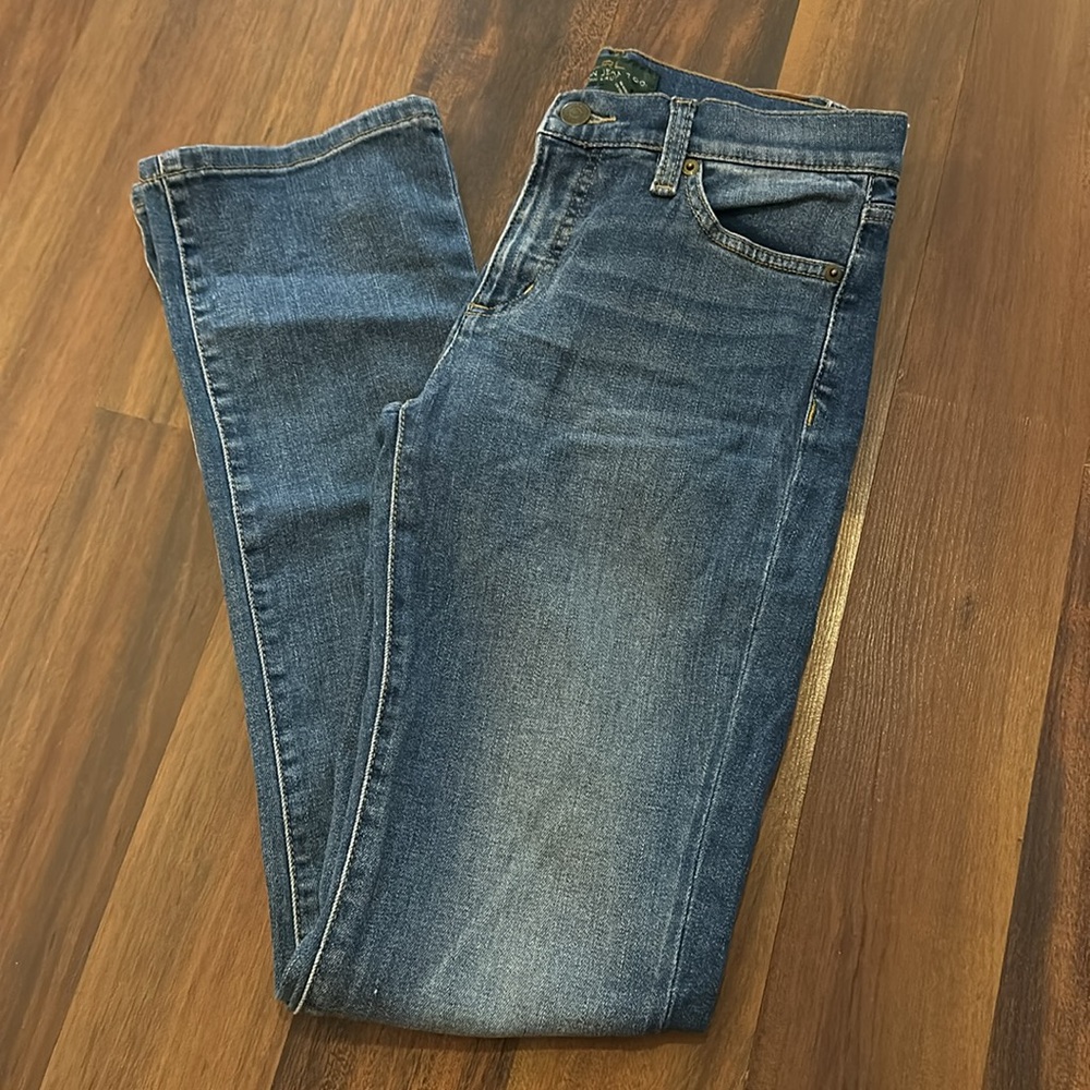 LRL Lauren Jeans Co Ralph Lauren Medium Wash Faded Stretch Skinny Jeans Size 2 - Picture 10 of 10